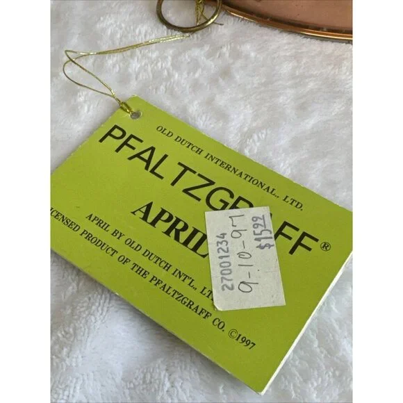 Vintage Cooper Tin Jello Mold Decor Flowers Floral Korea ODI Pfaltzgraff - Picture 7 of 9